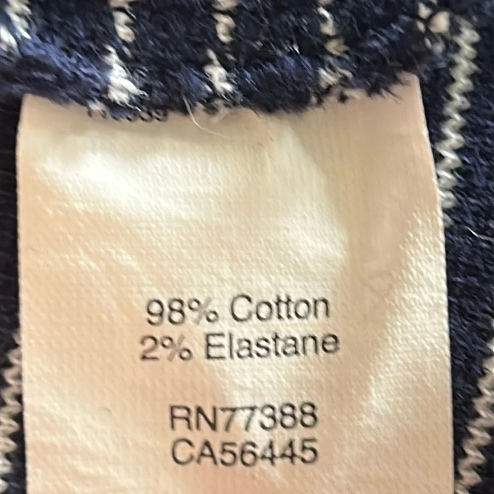 J. Crew Nautical Striped Tank Dress Navy/White M Casual Knit Everyday Sleeveless